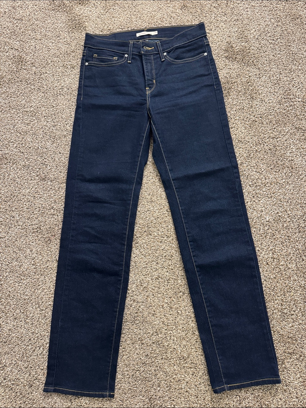 Levi's Dark Blue Straight shaping 314 Leg Women's Jeans